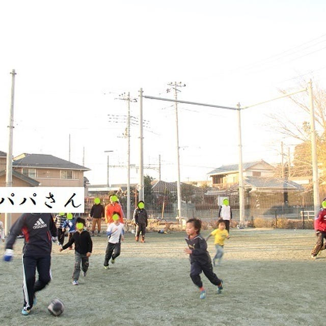サッカー練習。