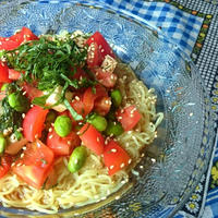トマトと大葉の冷やし中華
