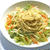 春の簡単スパゲティランチ！シャキシャキレタスと水菜たっぷりサラダジェノベーゼ。