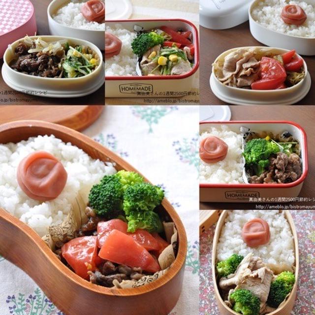 今週の節約弁当ダイジェスト版と、来週からのお弁当作りのお知らせ