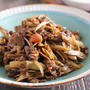 【レシピ】牛肉とごぼうの梅しぐれ