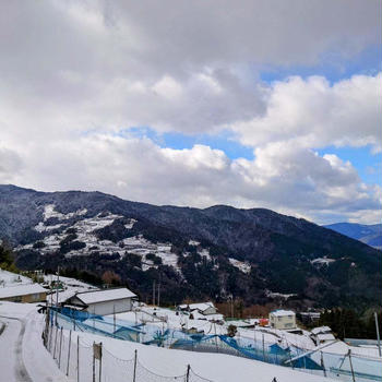 積雪は続く