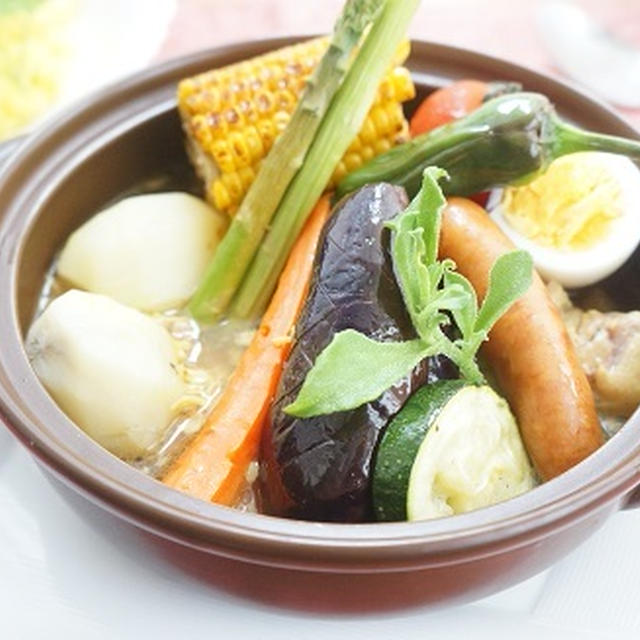 【スパイスアンバサダー】コストコロティサリーチキンで夏野菜スープカレー