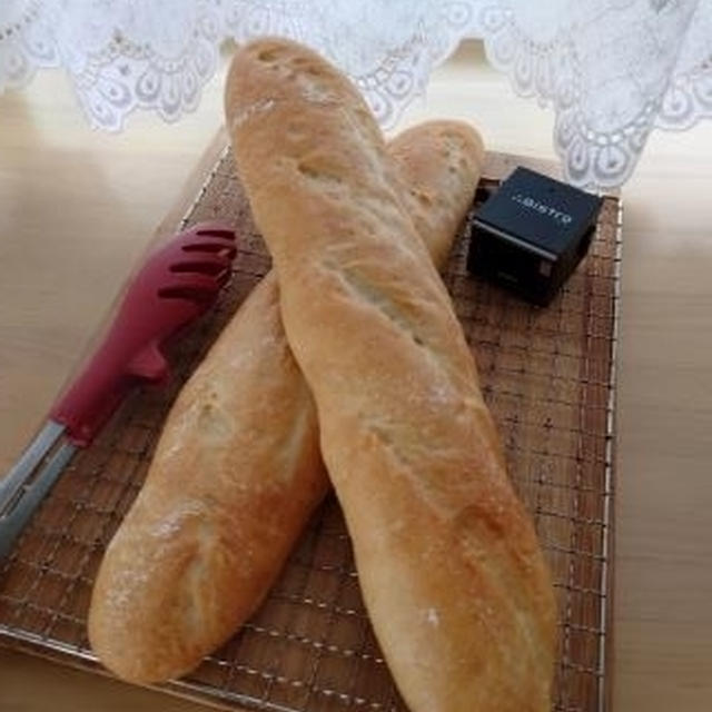 フランスパン♪練乳さつまいも茶巾