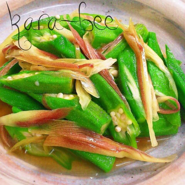 お箸が止まらない♡オクラとみょうがの浅漬け