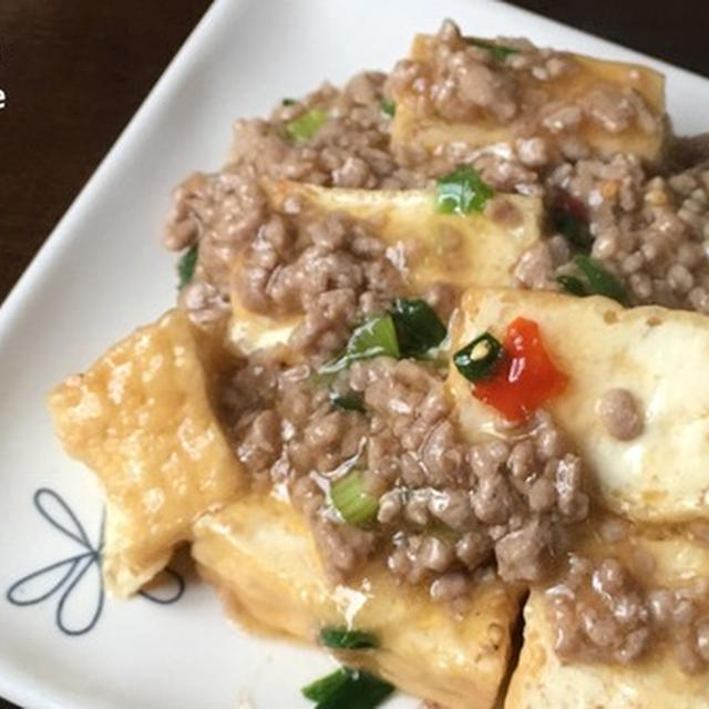 【豚ひき肉×厚揚げ】ご飯がすすむ！厚揚げの豚ひき肉あんかけ