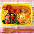 春の野原のお弁当☆てんとうむしと花たち by めろんぱんママさん