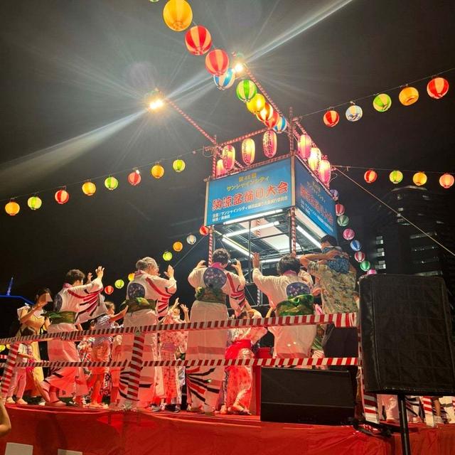 女子5人無料の縁日・盆踊りを満喫！