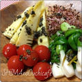 スパイスでお料理上手：春は陽気に♪おうちでお手軽イタリアン　春野菜のバジルドレッシングサラダ by SHIMAさん