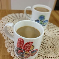 プルーンブランデーでフレーバーカフェオレ