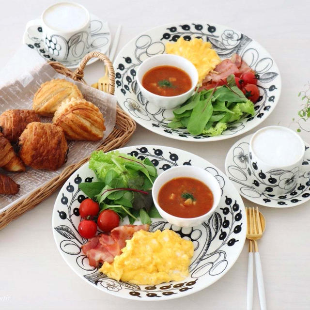 ワンプレートブランチ。と 【成城石井】の発酵バターパンがお手頃でウマい♡