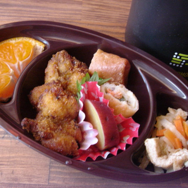 カレー味チキンカツ弁当♪
