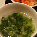 小松菜とツナの中華スープ