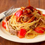 【調理時間10分】レンジで簡単！ たれ肉トマトパスタ