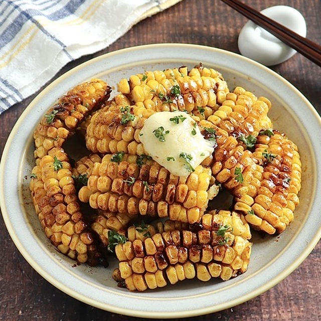屋台の味の味を思い出す♪とうもろこしのバター醤油焼き