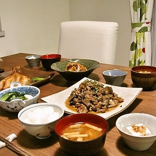 母の手土産で夕食