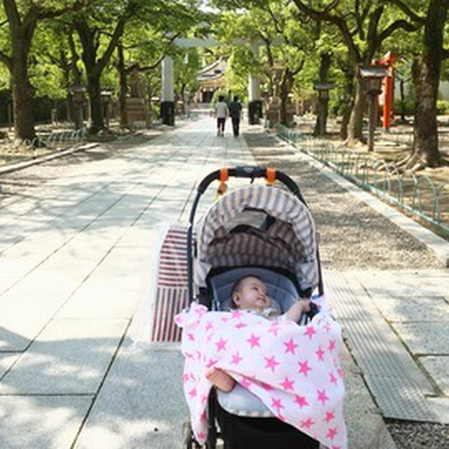 娘　実家と神社に行く