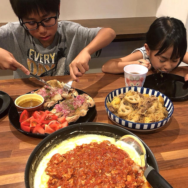 お弁当です「晩ご飯の残りでプーさん弁当」