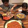 お弁当です「晩ご飯の残りでプーさん弁当」