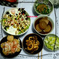 2012年2月20日月曜日「南京の煮物＆海老とアボカドのサラダ＆出石そば」