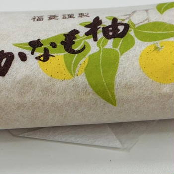 和歌山土産の柚子最中