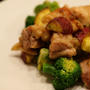 鶏もも肉と野菜のハーブ炒め