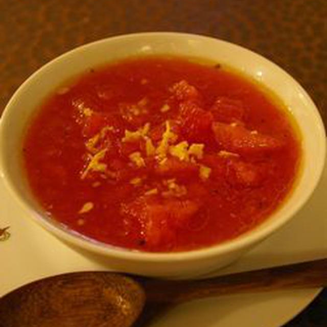 この夏もう１０回は食べた、超手抜きロースープ。スイカのスープ。ローフードレシピ。
