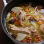 【レシピ】骨付き鶏もも肉の「餅」入り参鶏湯