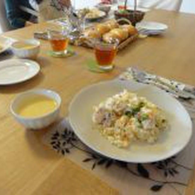 パン＆料理 教室レポート　クリームパン＆チキンピラフ＃１