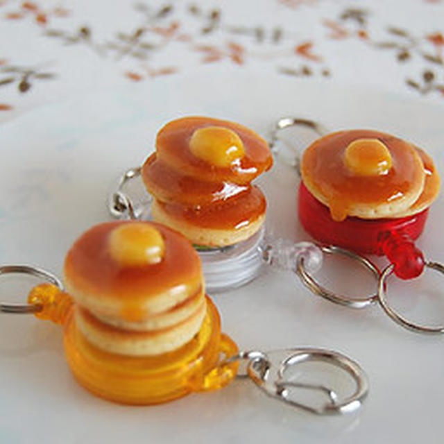 ホットケーキのキーホルダー