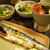 旬ご飯　秋刀魚定食　シンプルゴーヤチャンプルーなど