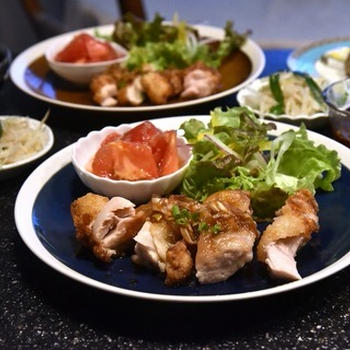 揚げ鶏のねぎソース