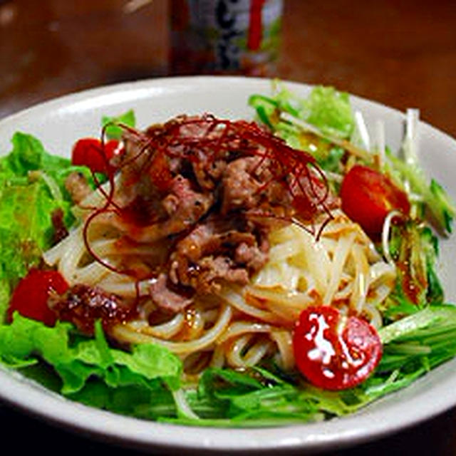 焼きしゃぶサラダうどん♪