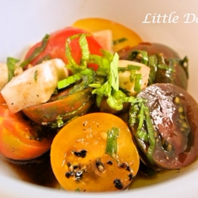 エアルームトマトのシンプルサラダ By Little Darling さん レシピブログ 料理ブログのレシピ満載