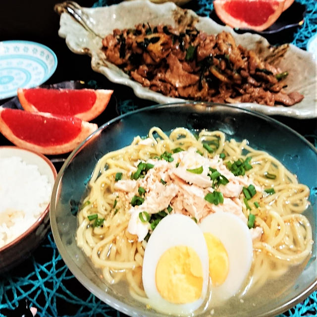 この時期にしか・・・を大事にして欲しい。　＆　さっぱり！鶏塩ゆず風味ラーメン　de　夕食。