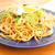 しらすと4種きのこの和風魚醤パスタ温泉卵のっけ巣籠もり風♪