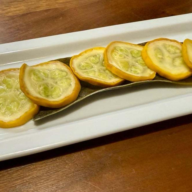 一番人気はズッキーニの昆布〆でした！