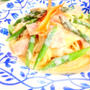 アスパラガスとベーコンのクリームパスタ