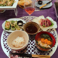 茨城の春ピーマンと牡蠣の天ぷら⸜❤︎⸝絶妙な組み合わせが美味しい♪