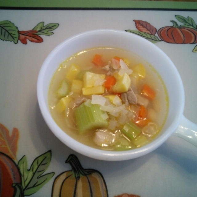 お豆と野菜たっぷりのスープ