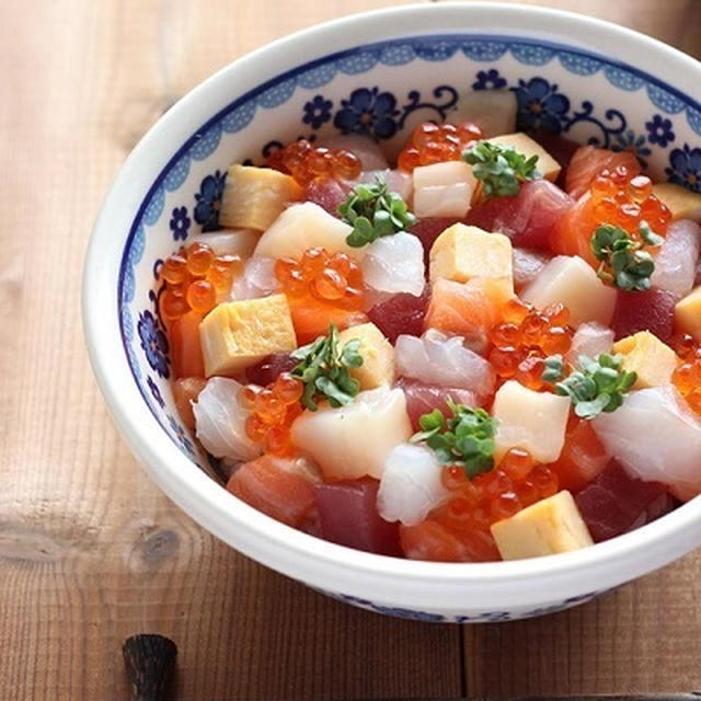 「かわいい♬」海鮮丼