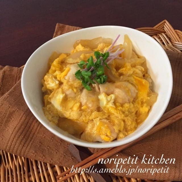 糀プリン♡と 麺つゆ&amp;ササミde簡単・親子丼♡