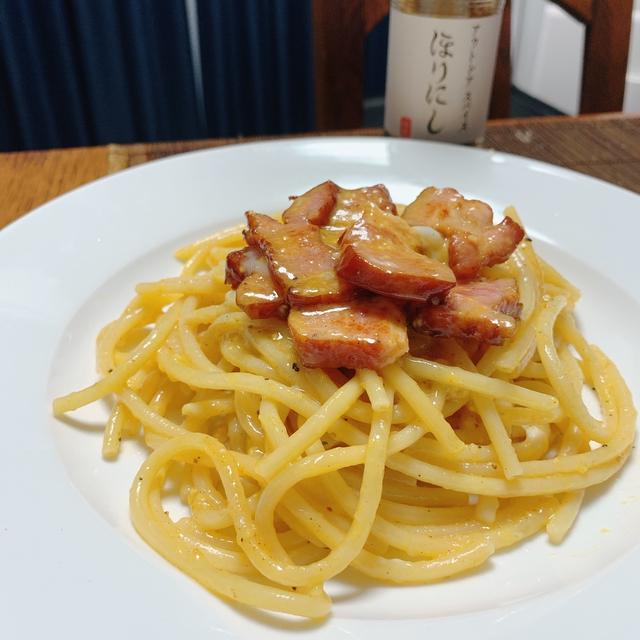 アウトドアスパイス”ほりにし”カルボナーラ