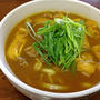 宴会明けの朝にがっつり「カレーうどん」