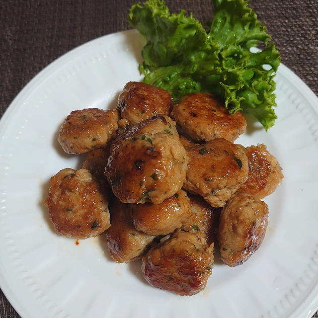 鶏ひき肉とエノキのふわふわつくね