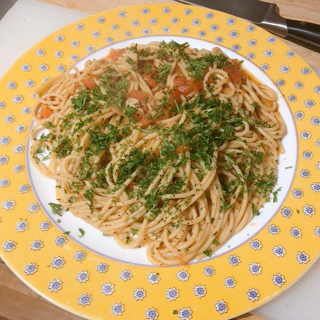 深夜のパスタ