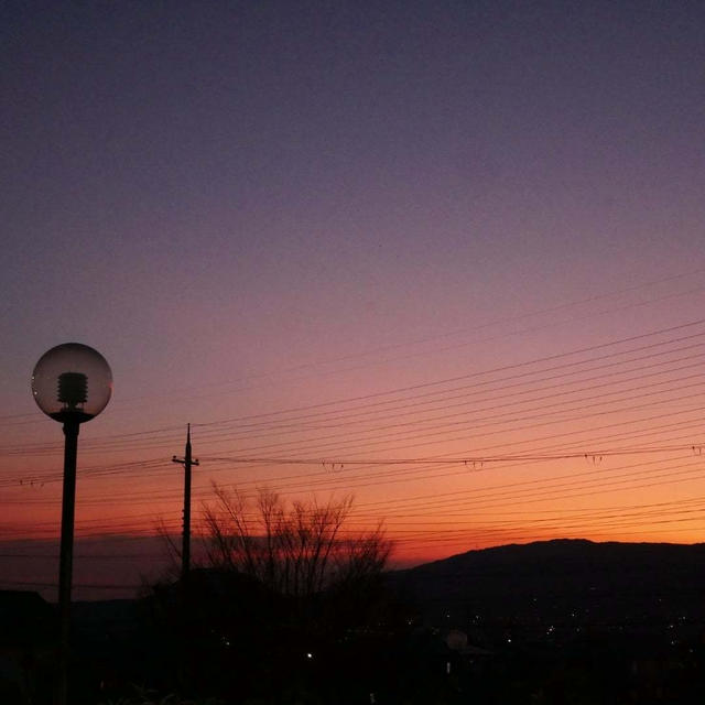 今日の夕焼け