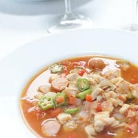 ツヴィリングの新製品でエコ＆ヘルシー料理を体験しよう♪③　「オクラと鶏肉のスープ煮（わたしのレシピ）」