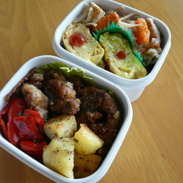 お弁当（豚肉の竜田揚げ・カレー風味）
