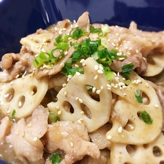 れんこんと豚肉のオイスターソース炒め